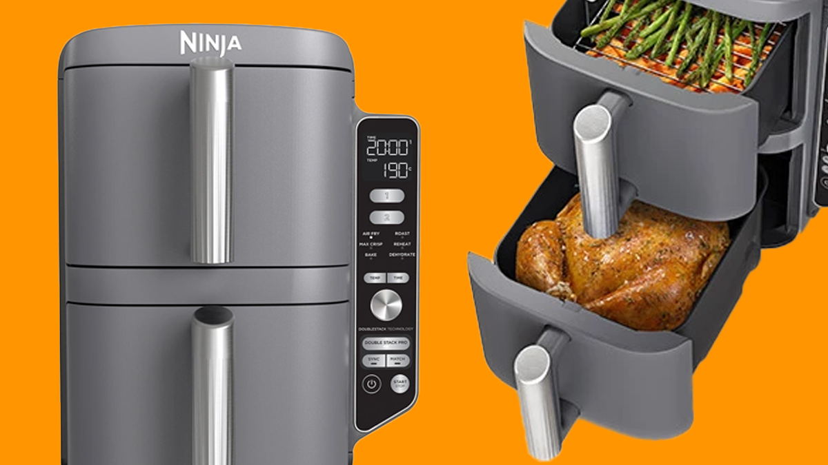 Ninja Double Stack Air Fryer gives two drawers in less space All