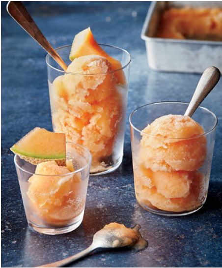 Cantaloupe-White Balsamic Sorbet