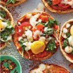 Mini Mozzarella-and-Kale Pita Pizzas