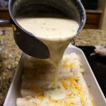 Chicken & Cheese Enchiladas with Green Chili