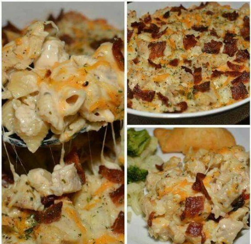 Chicken Bacon Ranch Casserole