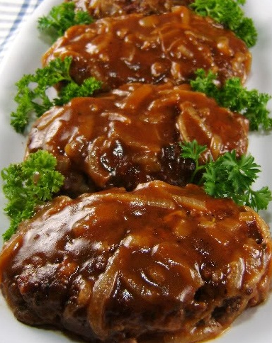 Salisbury Steak with Caramelized Onion Gravy