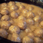 French Onion Meatballs