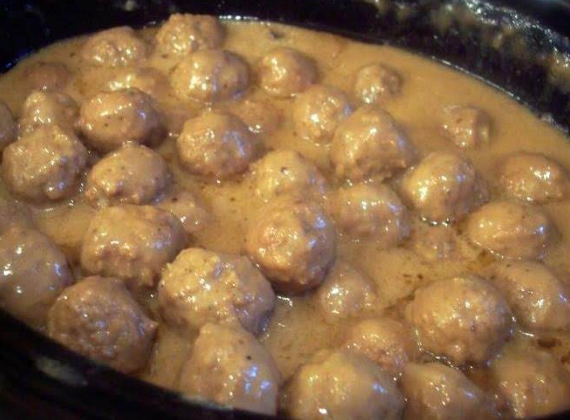 French Onion Meatballs