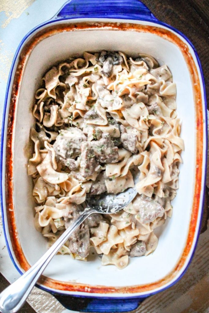 Crockpot Beef Stroganoff