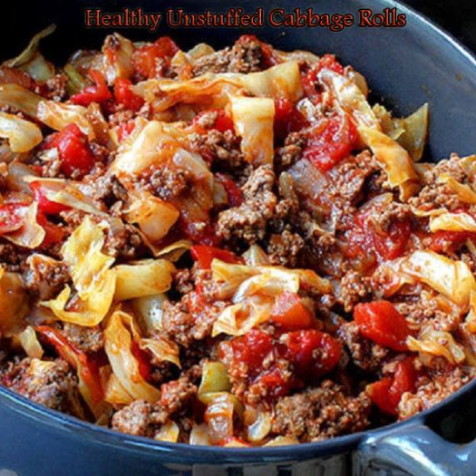 Healthy Unstuffed Cabbage Rolls