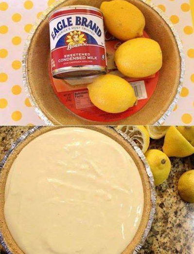NO BAKE LEMON PIE