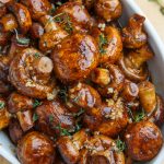 Balsamic Soy Roasted Garlic Mushrooms
