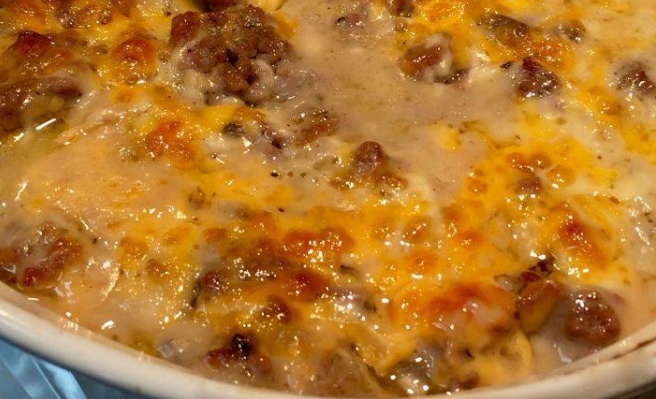 Hamburger Potato Cheese Casserole