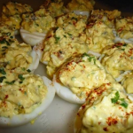 Bacon Cheddar Deviled Eggs