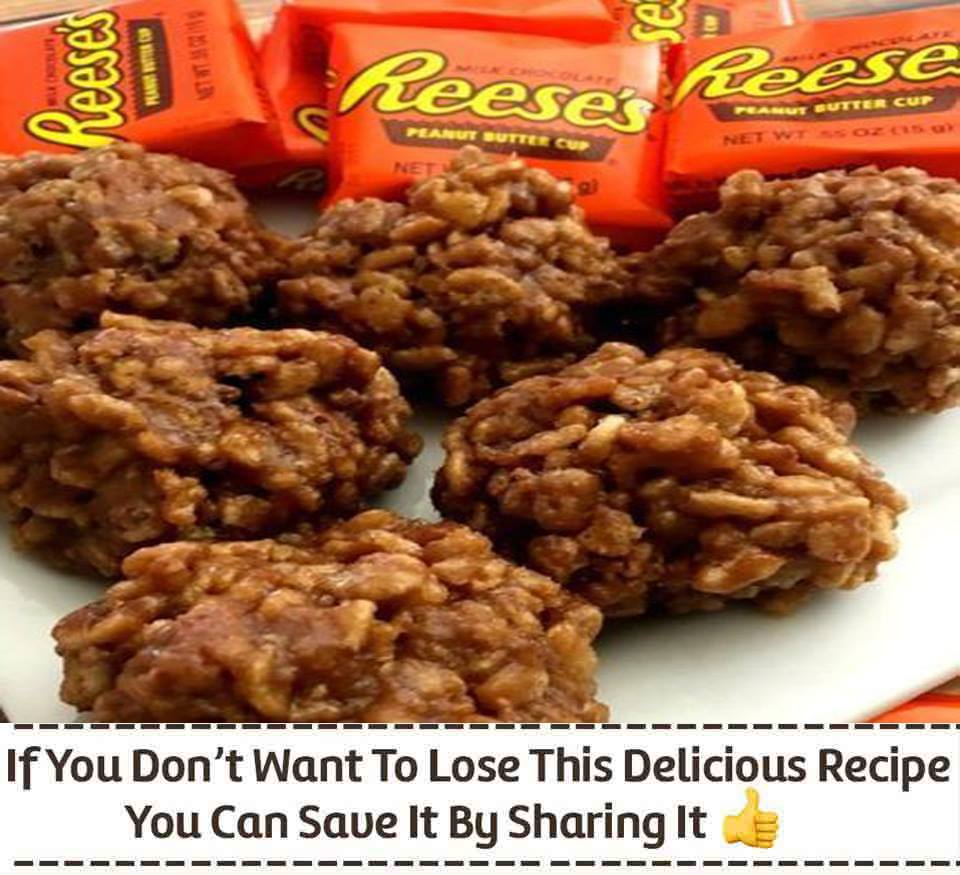 REESE’S KRISPIE NO-BAKE COOKIES