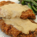 CHICKEN WITH CREAMY GARLIC SAUCE