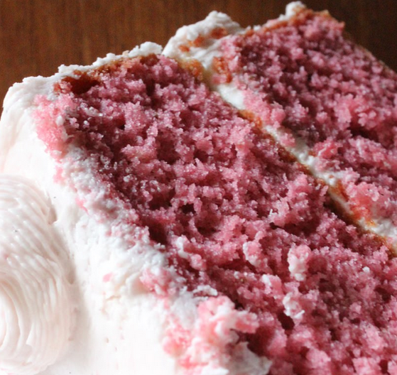 Fresh Strawberry Cake with Strawberry Buttercream