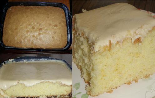 GRANNY’S OLD FASHIONED BUTTER CAKE WITH BUTTER CREAM FROSTING