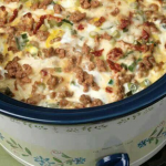 SLOW COOKER SAUSAGE BREAKFAST CASSEROLE