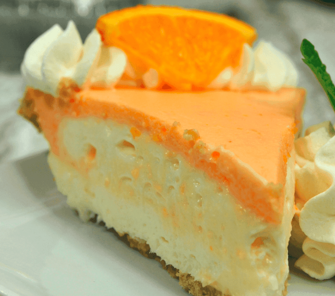 No Bake Orange Creamsicle Cheesecake!