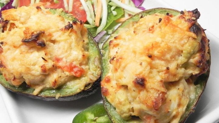 Chicken Stuffed Baked Avocados