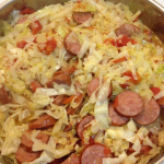 Potato Kielbasa Cabbage Skillet