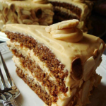 Butterscotch Cake with Caramel Icing