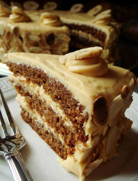 Butterscotch Cake with Caramel Icing