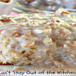 SOUTHERN PECAN PRALINE SHEET CAKE