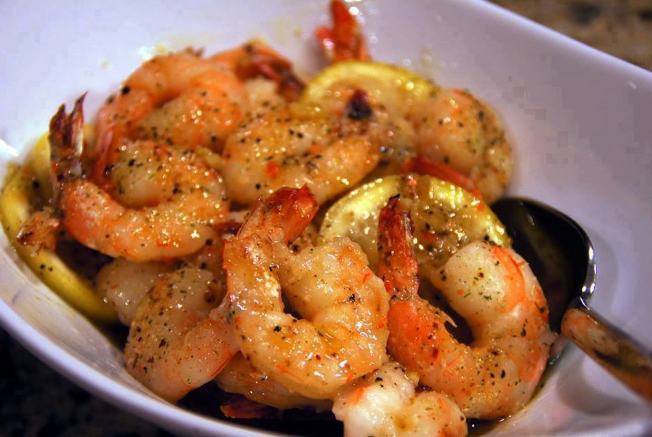 Lemon Butter Baked Shrimp