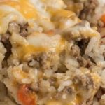 Cheesy Ground Beef and Rice Casserole