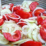 Marinated Cucumbers, Onions, and Tomatoes