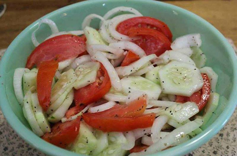 Cucumber salad recipe