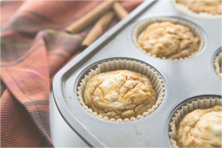Keto Pumpkin Cream Cheese Muffins