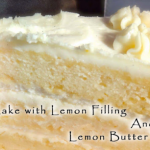 Lemon Cake With Lemon Filling And Lemon Butter Frosting