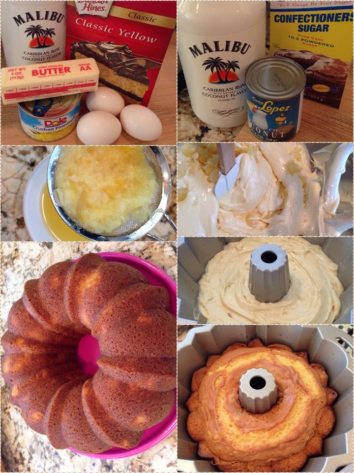 PINA COLADA RUM CAKE