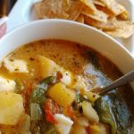 Caldo de papa con queso