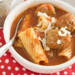 Rigatoni Meatball Soup