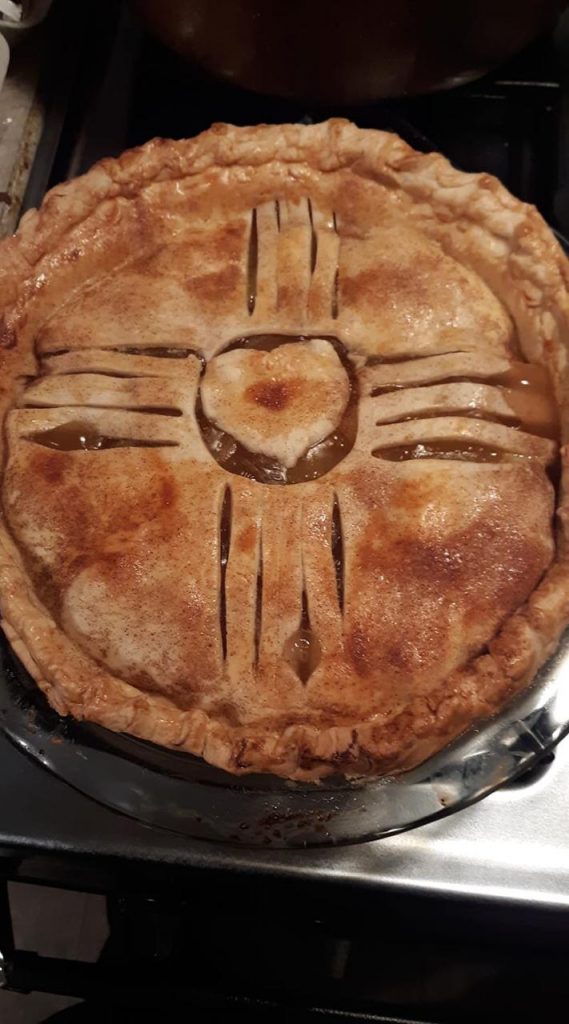 Green Chile Cheddar Apple Pie