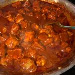 Costillitas en chile rojo