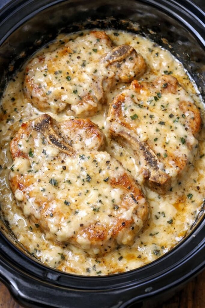 Slow Cooker Ranch Pork Chops