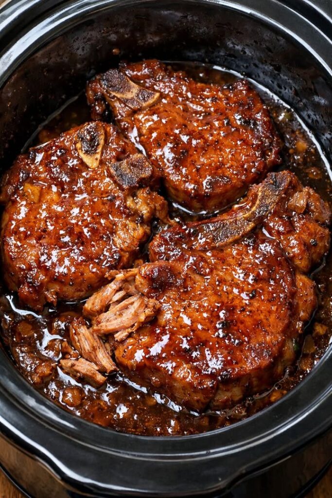 Slow Cooker Brown Sugar Pork Chops