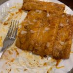 Simple cheese and onion enchiladas