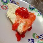 New York cheesecake – strawberry topping