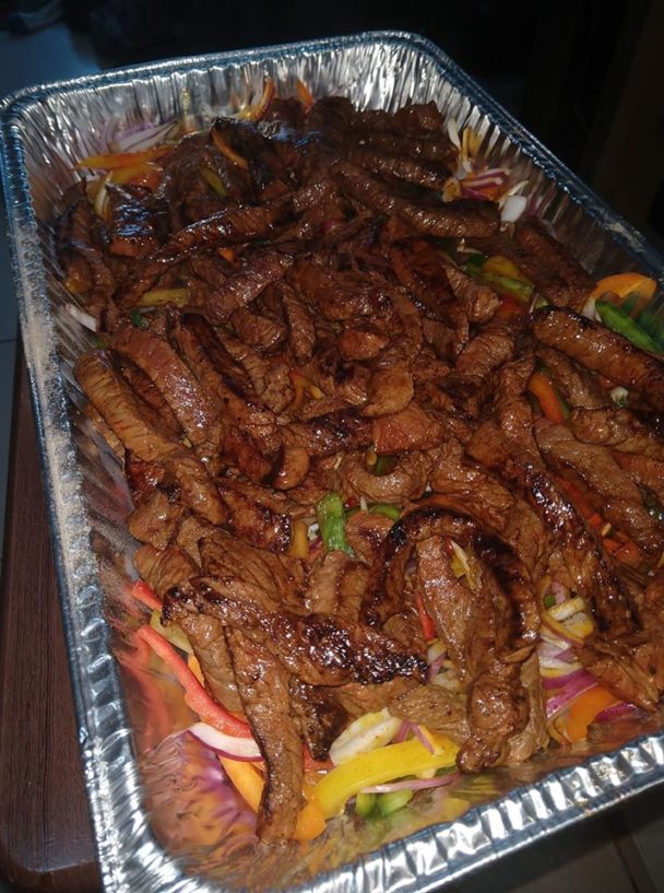 Steak fajitas