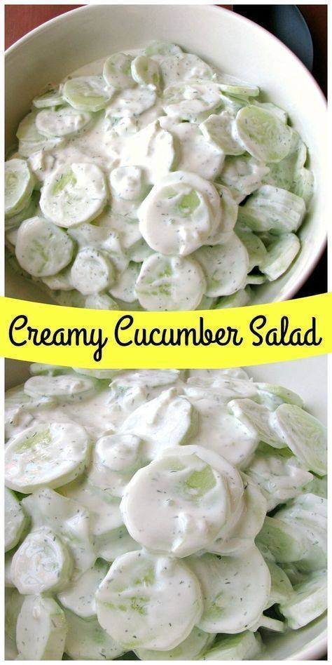 Creamy Cucumber Salad Recipe