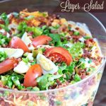 Chicken Bacon Ranch Layer Salad