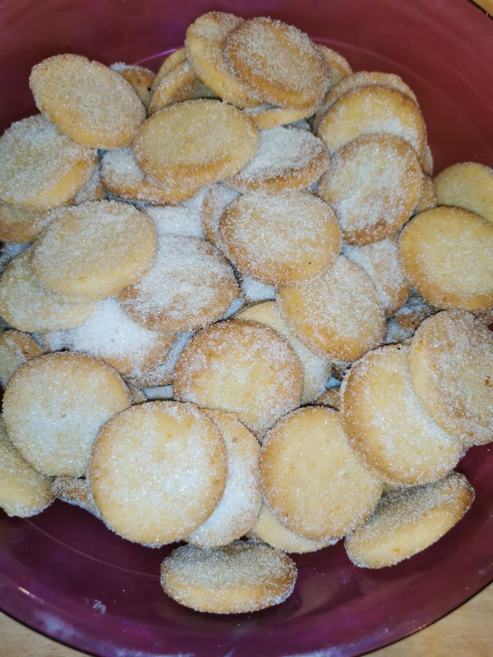 polvorones orange cookies