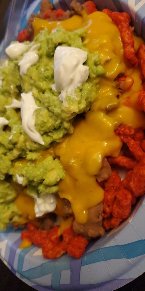 Lazy hot cheetos nachos