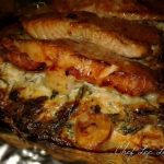 SHRIMP AND SPINACH STUFFED SALMON