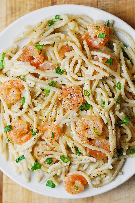Shrimp pasta