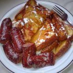 French Toast on the Grill with Sausages