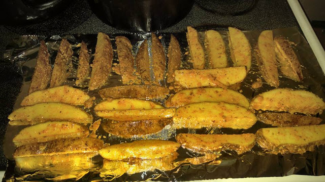 Baked potato wedges