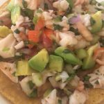 Shrimp and imitation crab meat Ceviche